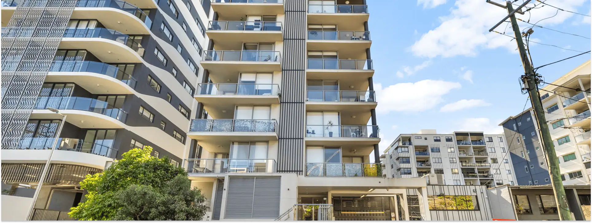 Street view of a West End unit block sold by Luke O’Kelly