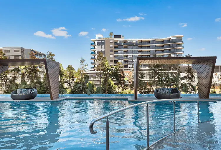 West End real estate unit complex with pool facilities