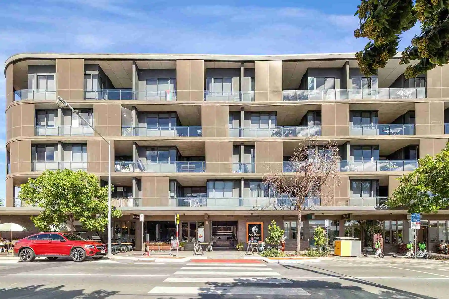 Real Estate West End 4101 modern apartments streetscape